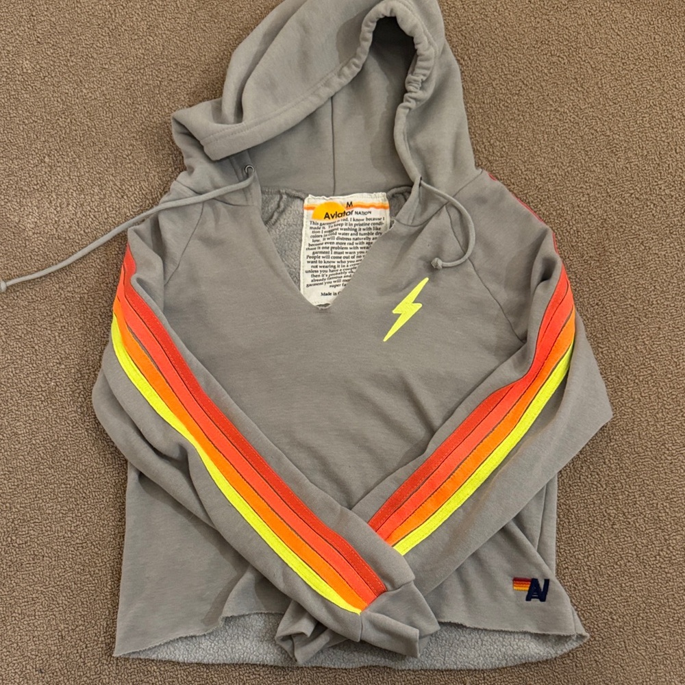 AVIATOR NATION CROPPED SWEATSHIRT